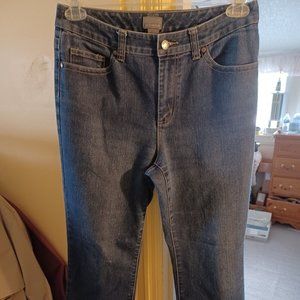 Additions by CHICOS Womens Size 0.5 Short Denim Blue Jeans 27" Inseam Bo…
